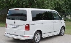 16 699 р. Защита заднего бампера (Ø75x42 мм, нержавейка, длинная база) Russtal Volkswagen Caravelle T6 дорестайлинг (2015-2019)  с доставкой в г. Москва. Увеличить фотографию 3