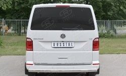 16 699 р. Защита заднего бампера (Ø75x42 мм, нержавейка, длинная база) Russtal Volkswagen Caravelle T6 дорестайлинг (2015-2019)  с доставкой в г. Москва. Увеличить фотографию 4