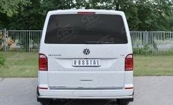 15 999 р. Защита заднего бампера (Ø42 мм, нержавейка, короткая база) SLITKOFF  Volkswagen Multivan  T6 - Transporter  T6  с доставкой в г. Москва. Увеличить фотографию 2