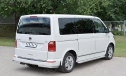 11 999 р. Защита заднего бампера (Ø42 мм, нержавейка, короткая база) SLITKOFF  Volkswagen Caravelle  T5 - Transporter ( T5,  T6)  с доставкой в г. Москва. Увеличить фотографию 3