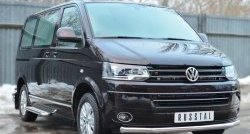 13 999 р. Широкая защита порогов (Multivan-Caravelle) SLITKOFF Volkswagen Transporter T6 дорестайлинг (2015-2019)  с доставкой в г. Москва. Увеличить фотографию 3