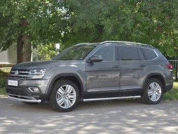 18 299 р. Защита переднего бампера (Ø63 мм, нержавейка) SLITKOFF Volkswagen Teramont CA1 дорестайлинг (2016-2020)  с доставкой в г. Москва. Увеличить фотографию 2