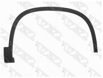 Правый молдинг арки крыла SAT (передний) Volkswagen (Волксваген) Tiguan (Тигуан)  NF (2006-2017) NF дорестайлинг, рестайлинг