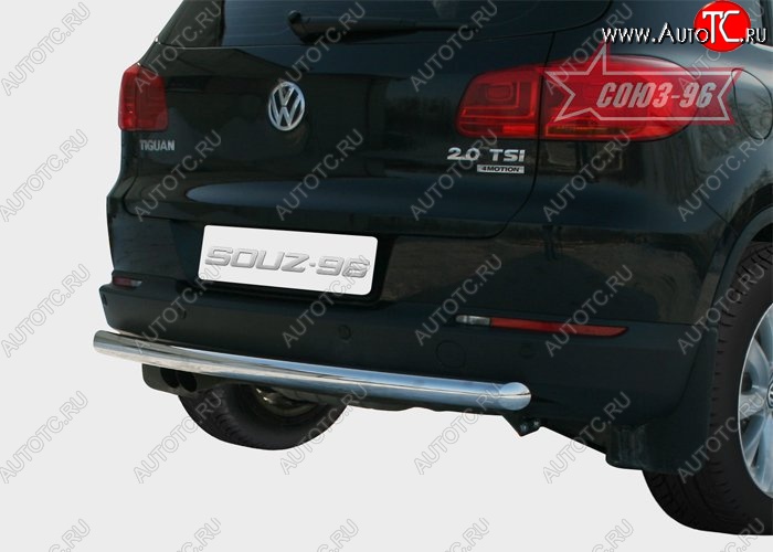 10 574 р. Защита заднего бампера Souz-96 (d60) Volkswagen Tiguan NF дорестайлинг (2006-2011)  с доставкой в г. Москва