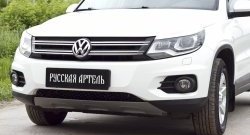 699 р. Реснички на фары RA Volkswagen Tiguan NF рестайлинг (2011-2017) (Неокрашенные)  с доставкой в г. Москва. Увеличить фотографию 6