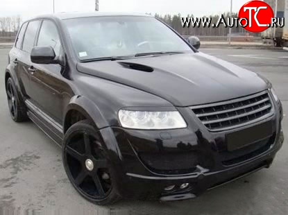 37 849 р. Пластиковый капот Techart Magnum Style 7L Volkswagen Touareg GP дорестайлинг (2002-2007) (Неокрашенный)  с доставкой в г. Москва