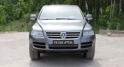 999 р. Реснички на фары RA Volkswagen Touareg GP дорестайлинг (2002-2007) (Неокрашенные)  с доставкой в г. Москва. Увеличить фотографию 3