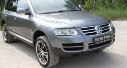 999 р. Реснички на фары RA Volkswagen Touareg GP дорестайлинг (2002-2007) (Неокрашенные)  с доставкой в г. Москва. Увеличить фотографию 6