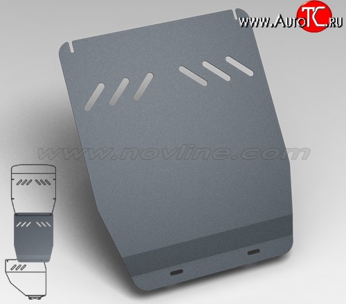 1 529 р. Защита коробки передач Novline (2.5, АКПП, 3 мм) Volkswagen Touareg GP рестайлинг (2006-2010)  с доставкой в г. Москва