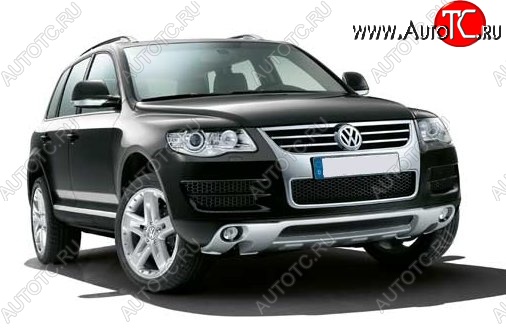 26 999 р. Накладка на передний бампер CT v3 Volkswagen Touareg NF дорестайлинг (2010-2014) (Неокрашенная)  с доставкой в г. Москва