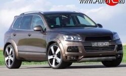 23 049 р. Накладка Je Design на передний бампер 7P Volkswagen Touareg NF дорестайлинг (2010-2014) (Неокрашенная)  с доставкой в г. Москва. Увеличить фотографию 3