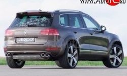 23 049 р. Накладка Je Design на задний бампер 7P Volkswagen Touareg NF дорестайлинг (2010-2014) (Комплект накладок, Неокрашенная)  с доставкой в г. Москва. Увеличить фотографию 2