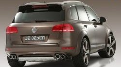 Накладка Je Design на задний бампер 7P Volkswagen Touareg NF дорестайлинг (2010-2014)