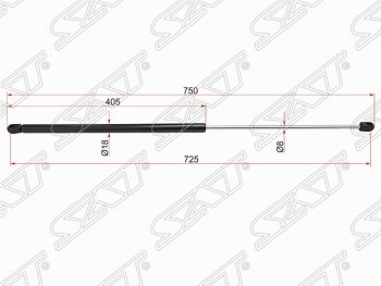 Газовый упор капота SAT Volvo S40 MS седан дорестайлинг (2004-2007)