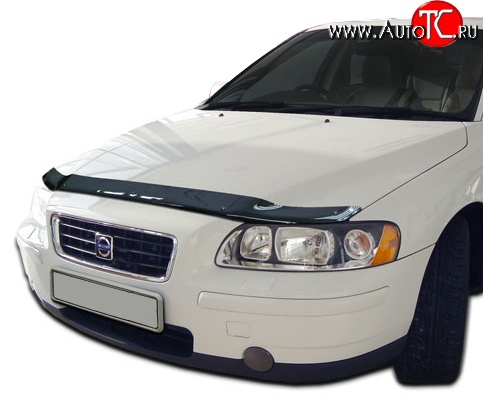 2 879 р. Дефлектор капота NovLine Volvo S60 RS,RH седан дорестайлинг (2000-2004)  с доставкой в г. Москва