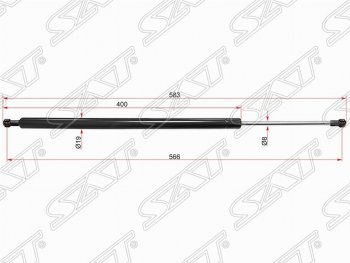 Газовый упор крышки багажника SAT Volvo XC60  дорестайлинг (2008-2013)