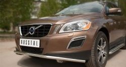 15 249 р. Одинарная защита переднего бампера диаметром 42 мм SLITKOFF Volvo XC60  дорестайлинг (2008-2013)  с доставкой в г. Москва. Увеличить фотографию 2