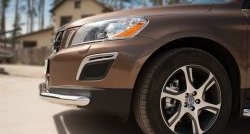 18 299 р. Одинарная защита переднего бампера диаметром 63 мм SLITKOFF Volvo XC60  дорестайлинг (2008-2013)  с доставкой в г. Москва. Увеличить фотографию 3