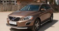 18 299 р. Одинарная защита переднего бампера диаметром 63 мм SLITKOFF Volvo XC60  дорестайлинг (2008-2013)  с доставкой в г. Москва. Увеличить фотографию 4