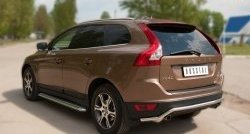 16 899 р. Защита заднего бампера из фигурной трубы диаметром 42 мм SLITKOFF Volvo XC60  дорестайлинг (2008-2013)  с доставкой в г. Москва. Увеличить фотографию 4