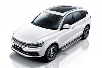 Защита порогов Slitkoff (с листом, d57 мм) Zotye (Зоти) Coupa (Купа)  B11F (2019-2021) B11F ()