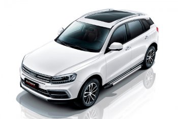 10 699 р. Пороги алюминиевые Slitkoff Zotye Coupa B11F (2019-2021) (Luxe Silver)  с доставкой в г. Москва. Увеличить фотографию 2